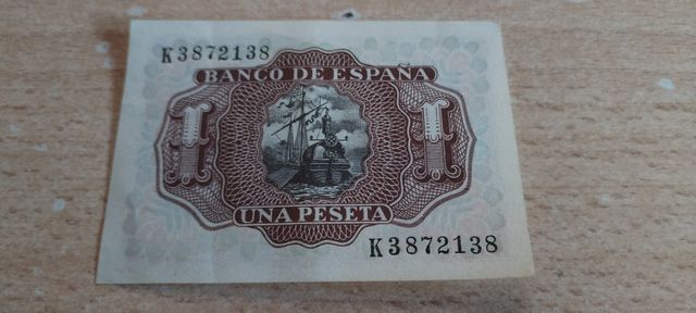 Billete una peseta año 1953