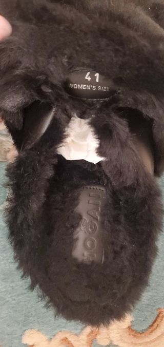 Sabot nero con pelle nero Hogan