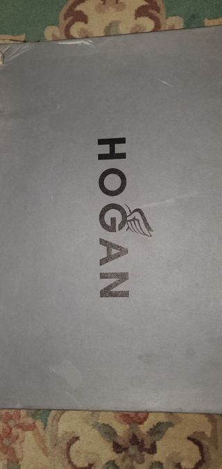 Sabot nero con pelle nero Hogan