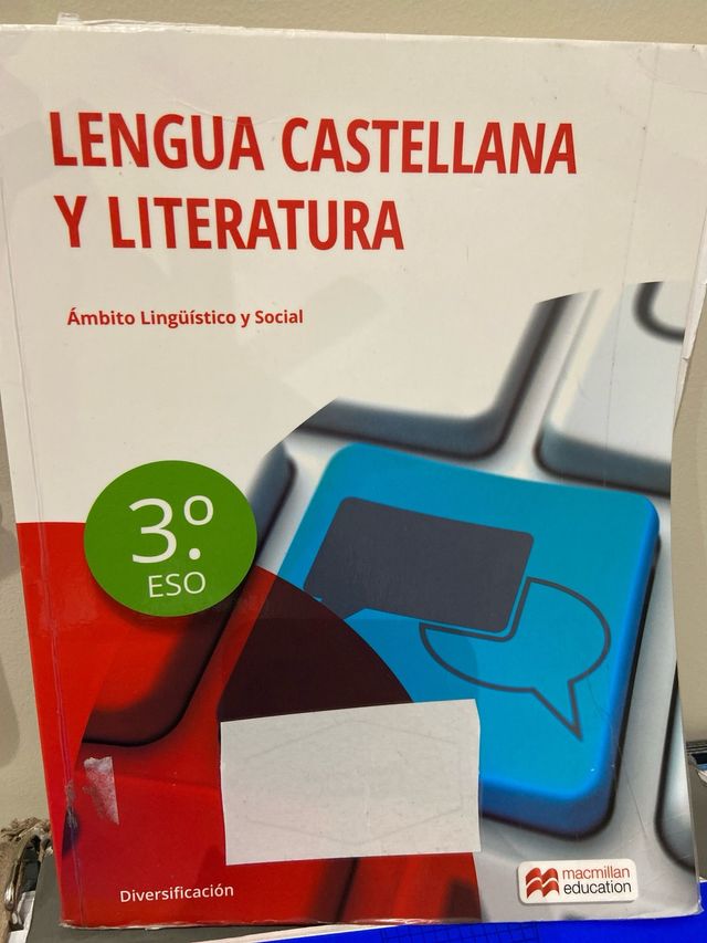 Libro lengua castellana amb linguis y social 3 eso