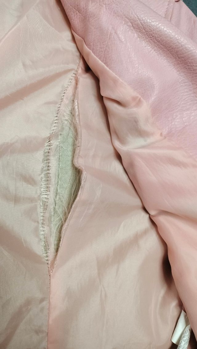 Cazadora rosa Zara polipiel