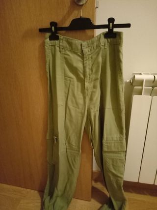 Pantalones largos caqui