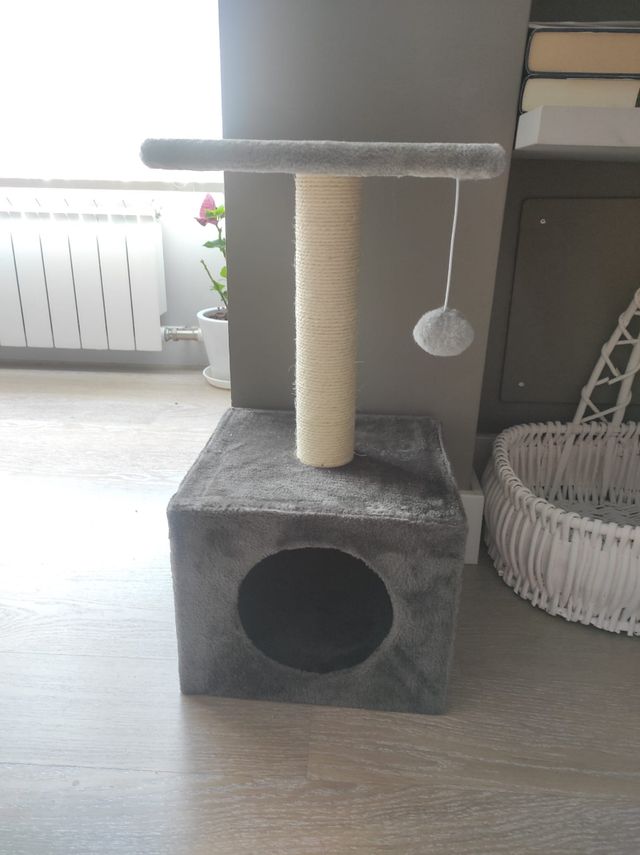 Arenero y rascador nuevos