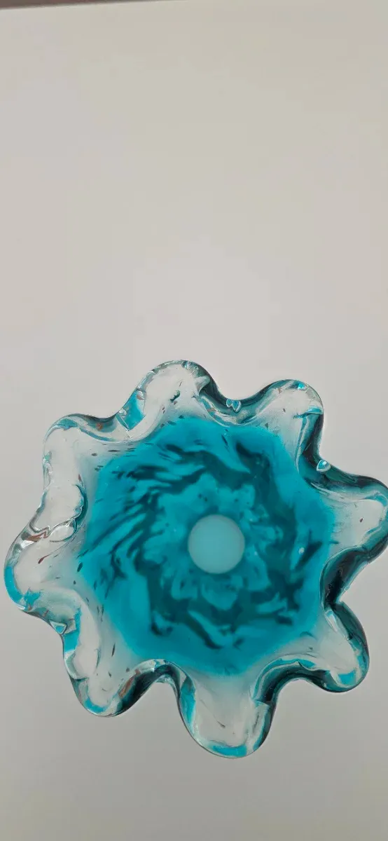 Tulipa de cristal turquesa