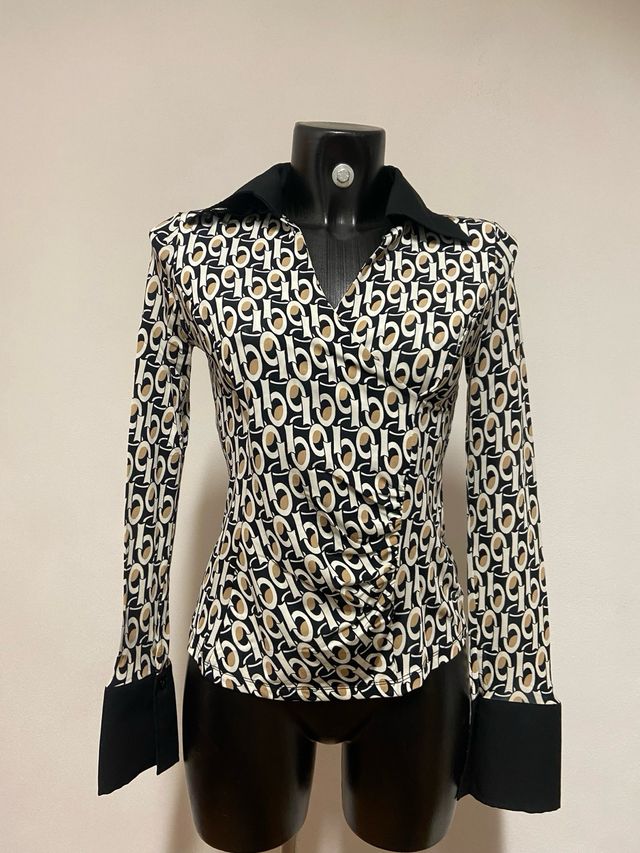 Vintage hippie seventies shirt long sleeve top