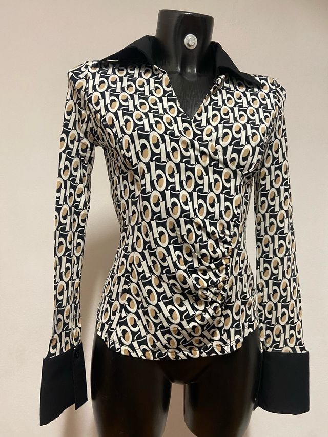 Vintage hippie seventies shirt long sleeve top