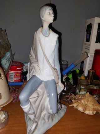 Figura de porcelana grande pastora