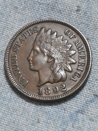 Moneda De 1892 Indian Cent USA