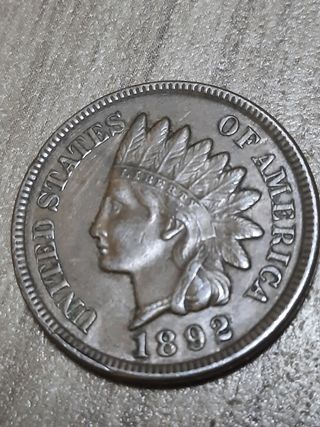 Moneda De 1892 Indian Cent USA