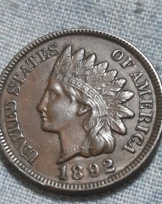 Moneda De 1892 Indian Cent USA