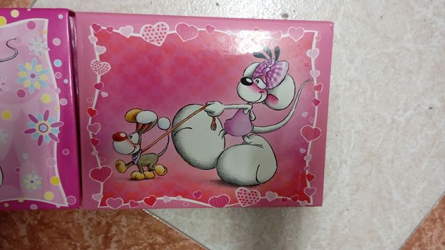 Estuches con espejo Diddl gato y perro