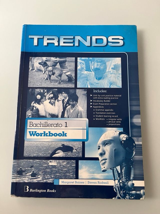 Libro ejercicios ingles Trends 1 bachillerato