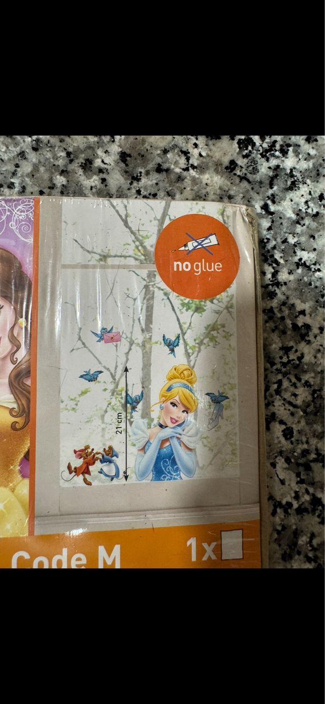 Pegatinas removibles Cenicienta  Princesa Disney