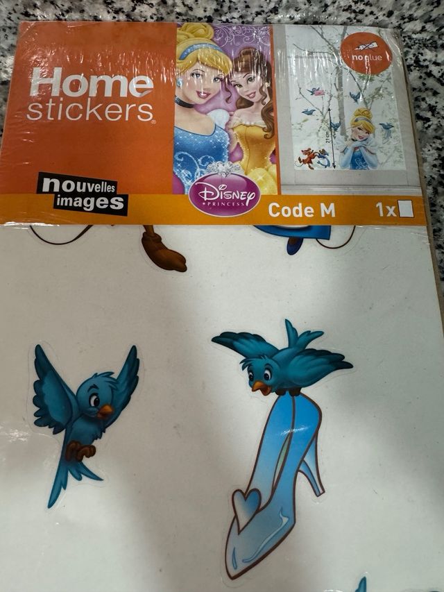 Pegatinas removibles Cenicienta  Princesa Disney