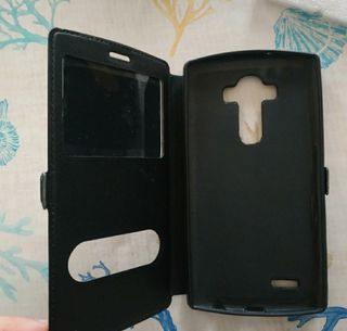 Custodia in pelle LG G4 Nero