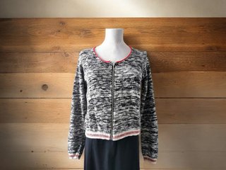 Cardigan corto con zip