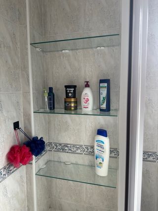 Estanteria baño cristal