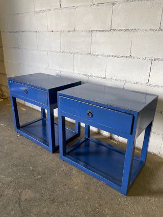 ✅ coppia di comodini in legno laccato (NUOVI)