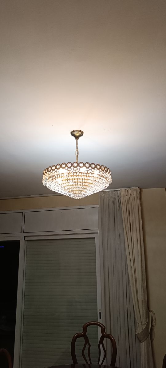 Lampara comedor cristales