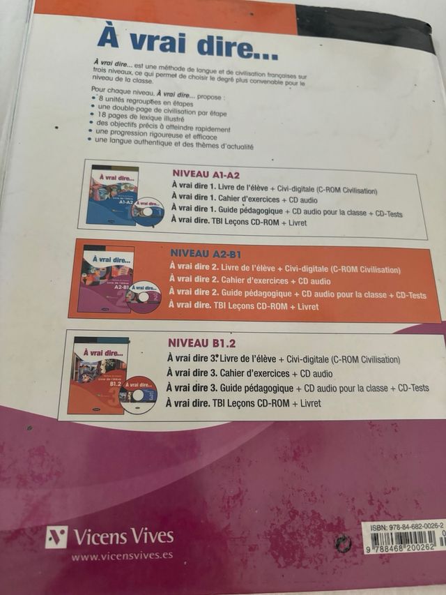 Libro de francés 1 bachillerato