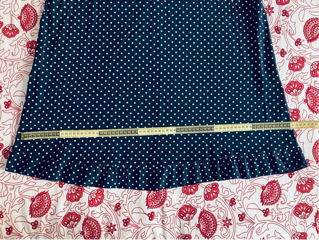 Vestido De Lunares Blancos Azul Marino 48 XL