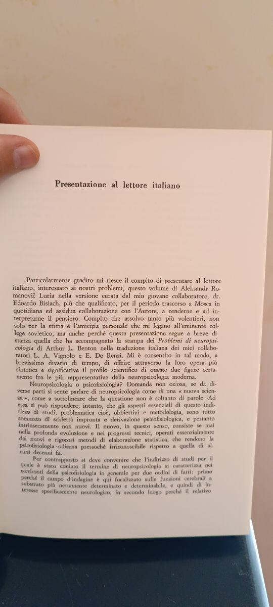  " Le funzioni Corticali ... Luria