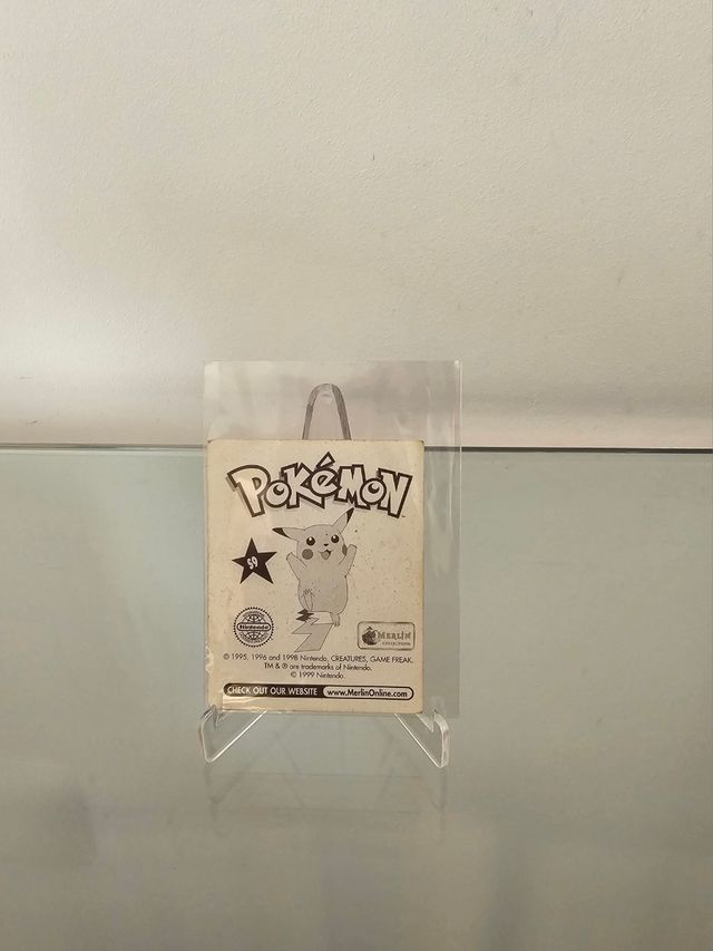 2 cartas Pokemon Topps 1999 Nintendo