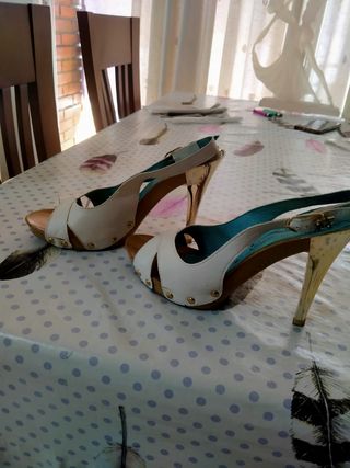 Lote 4 pares zapatos señora