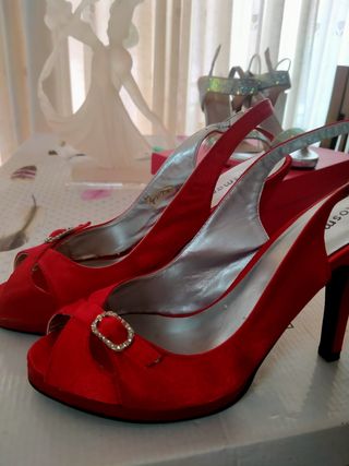 Lote 4 pares zapatos señora