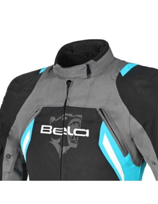 BELA - CHAQUETA TEXTIL ELANUR LADY NEGRO/TURQUESA