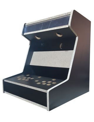 Kit arcade bartop para 2 jugadores negro/blanco