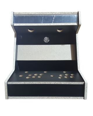 Kit arcade bartop para 2 jugadores negro/blanco