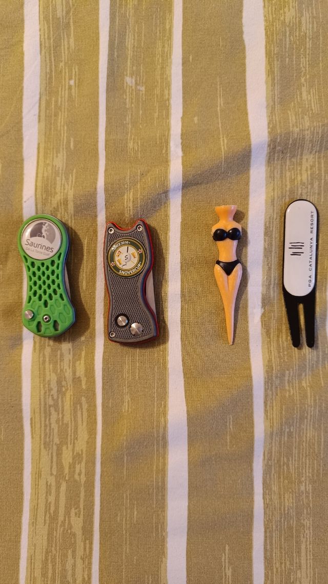 Marcadores golf, arreglapiques.