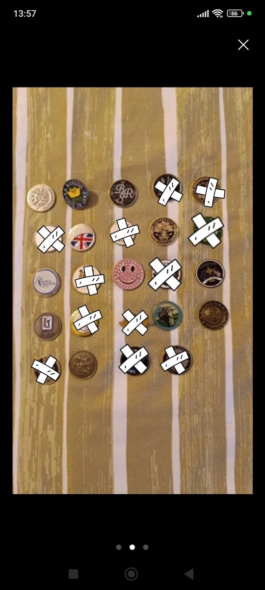 Marcadores golf, arreglapiques.