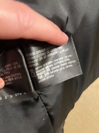 Cazadora biker piel negra talla L Zara