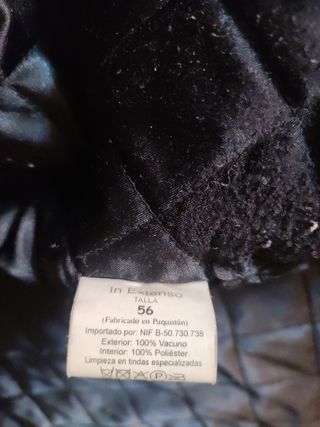 Chaqueta de cuero hombre talla 56