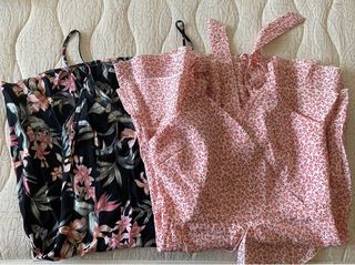 Pack 2 vestidos flores de tirantes