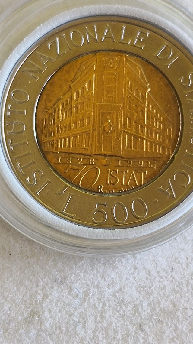 500 lire dei 70 anni Istat 