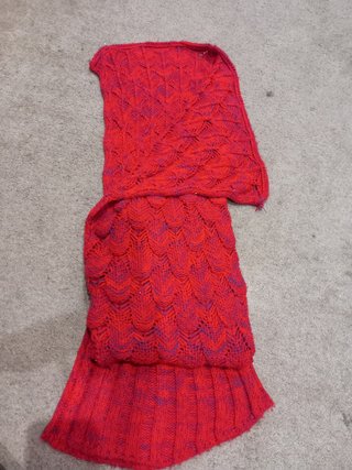 Manta sirena punto roja