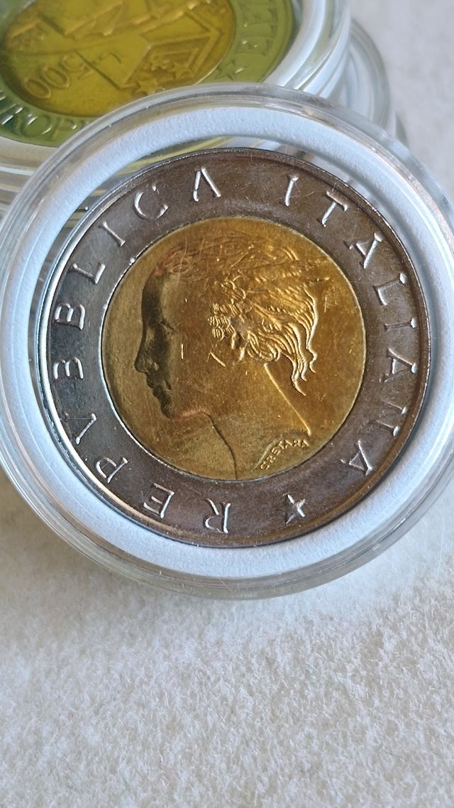 500 lire anniversario parlamento europeo