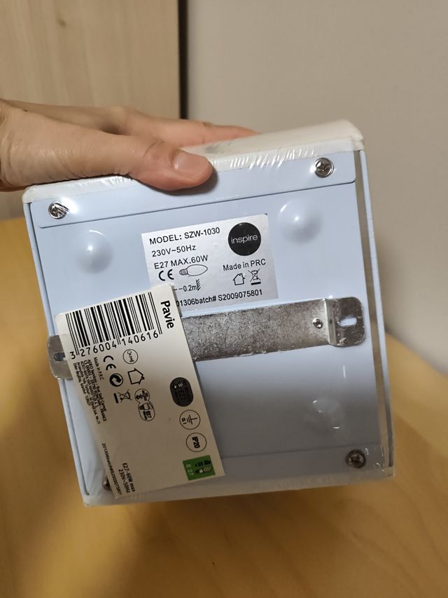 Aplique luz lampara pared