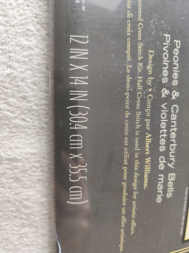 Peonies&Bells 35211 Dimensions