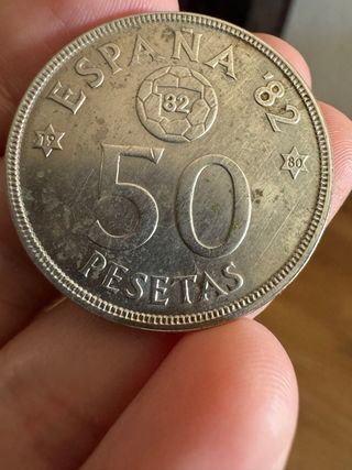 Moneda 50 pesetas mundial del 82 *80