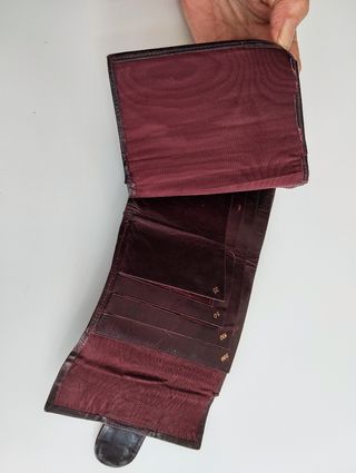 Cartera Billetera Vintage años 60 Piel 
