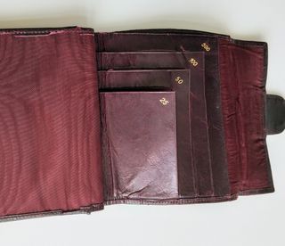 Cartera Billetera Vintage años 60 Piel 
