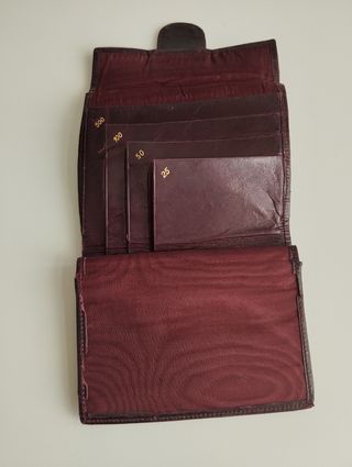Cartera Billetera Vintage años 60 Piel 