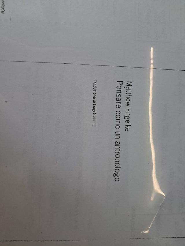 Pensare come un antropologo