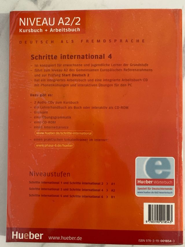 Schritte International. Deutsch. Hueber