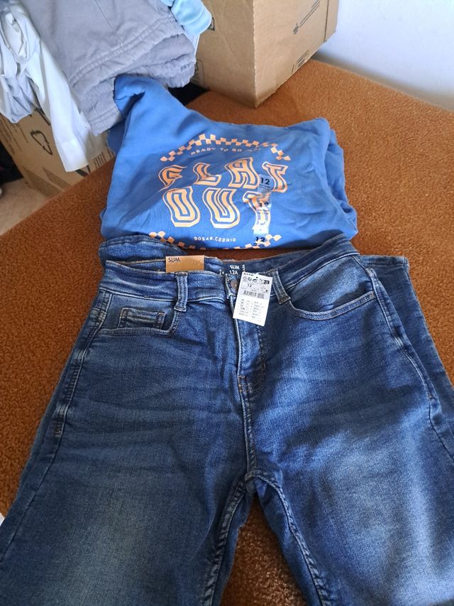 Felpa e jeans 12 anni