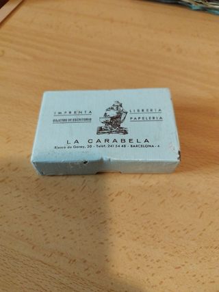 Caja antigua carton La Carabela.